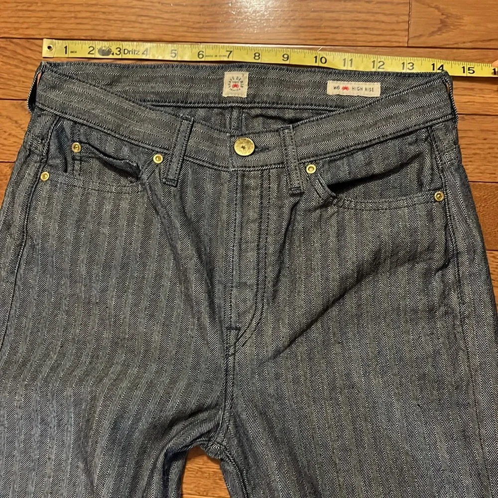 Agave Denim W6 High Rise Straight Button Fly Oakley Rinse Size 27 - Picture 6 of 16